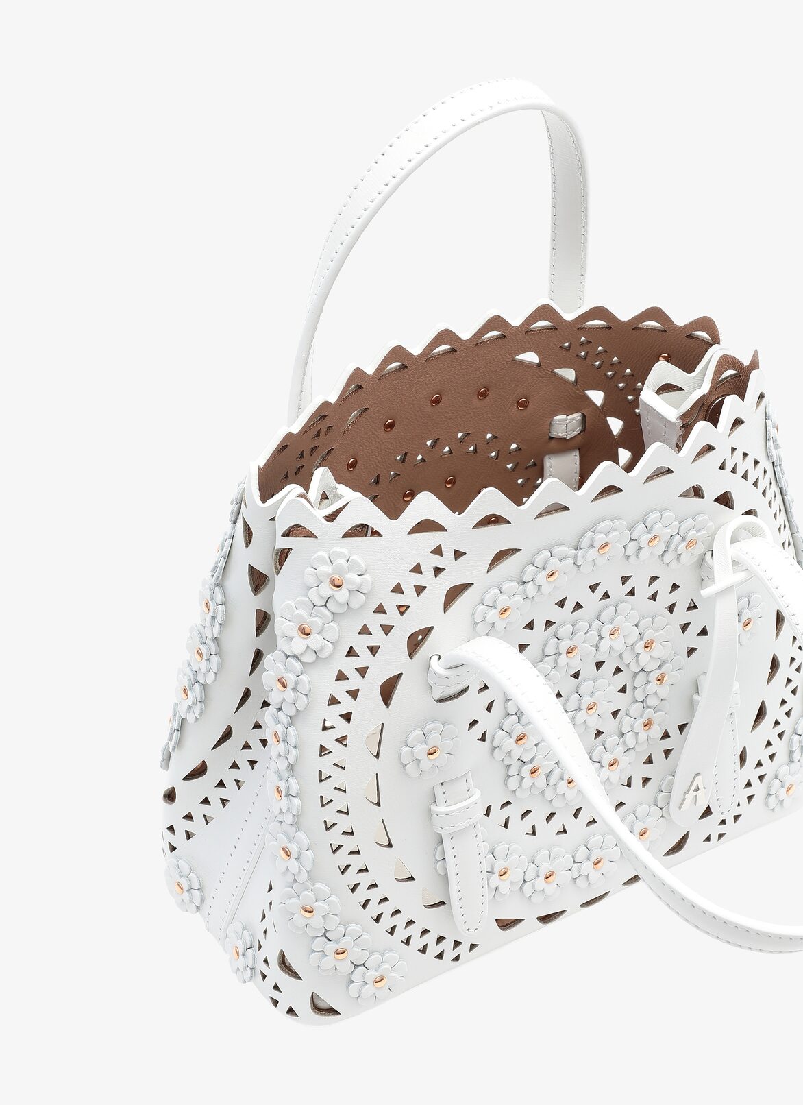 Mina 20 Tote Bag ALAÏA WHITE MINA 20 TOTE BAG